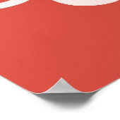 Never Stop Crying Positive Quote Red Inspirational Poster (Hoek)