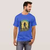 Never Stop Exploring Michigan yellow T-shirt (Voorkant volledig)