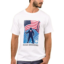 Never Surrender Trump 2024 T-shirt voor mannen