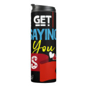 Never Tired Thank You Jesus Thermosbeker (Geroteerd rechts)