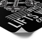 Never Underestimate An Old Man Who Lift Weights Bo Poster (Hoek)