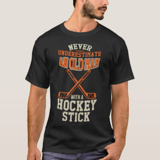 Never Underestimate An Old Man With A Stick Old Ma T-shirt