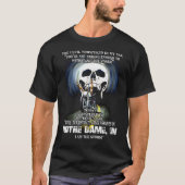 Never underestimate heeft onze DAME IN Man T-shirt (Voorkant)