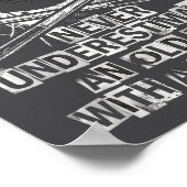 Never Underestimate Old Man With A Cue Stick Billi Poster (Hoek)