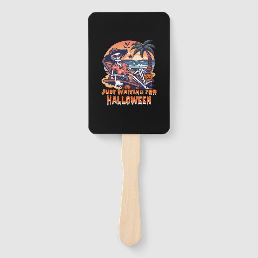 Never Waiting for Halloween Skeleton Handwaaier (Voorkant)