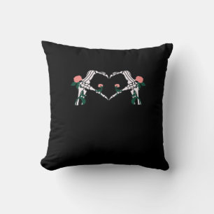 Never Wilts - Skelet Handen Rozen Kussen