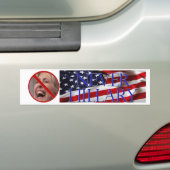 #NEVERHILLARY Bumpersticker (Op auto)