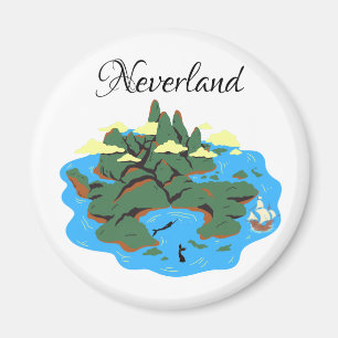 Neverland Island met zeemeerminnen en piratenschip Magneet