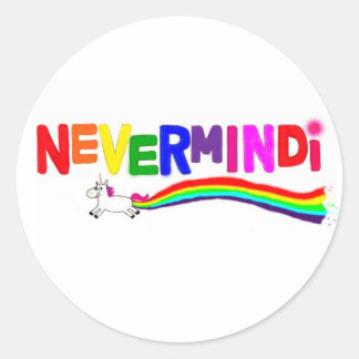 Nevermindi Rainbow Ronde Sticker