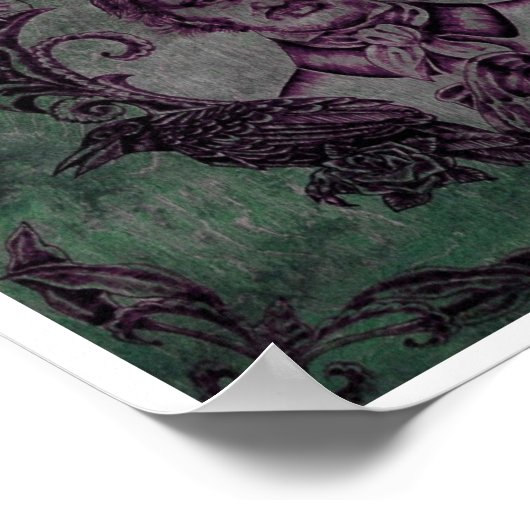 Nevermore in Green Poster (Hoek)