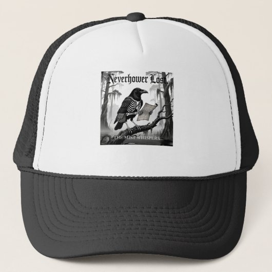 "Nevermore Lost" Gothic Raven Forest Adventure Art Trucker Pet (Voorkant)