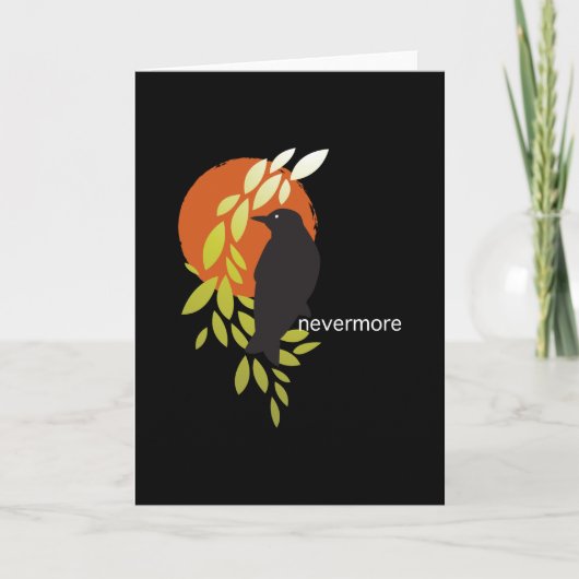 Nevermore - Raaf & Maan door Poe Kaart (Voorkant)