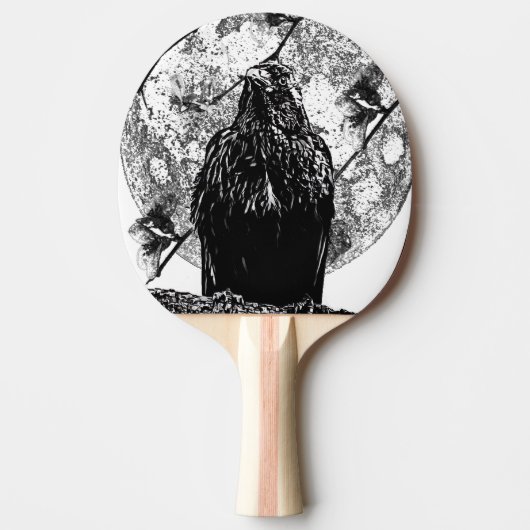 Nevermore Raven and the moon Tafeltennisbatje (Voorkant)