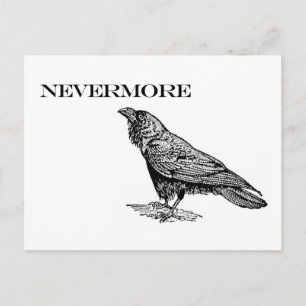 Nevermore Raven Briefkaart