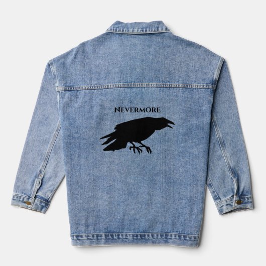 Nevermore Raven Denim Jacket (Achterkant)