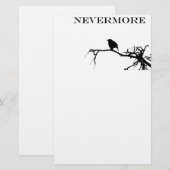 Nevermore Raven Gedicht Edgar Allan Poe Quote Briefpapier (Voorkant / Achterkant)