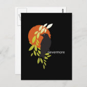Nevermore - Raven & Moon door Poe Briefkaart (Voorkant / Achterkant)
