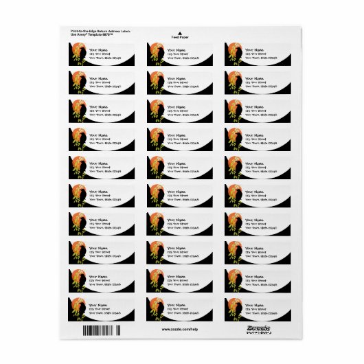 Nevermore - Raven & Moon door Poe Etiket (Full Sheet)