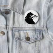 Nevermore Raven of Edgar Allan Poe Ronde Button 5,7 Cm (In situ)