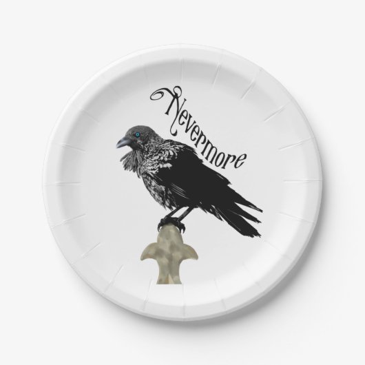 Nevermore Raven Papieren Bordje (Voorkant)