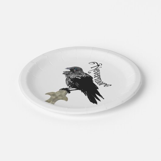 Nevermore Raven Papieren Bordje (Gekanteld)