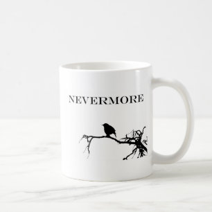 Nevermore Raven Poem Edgar Allan Poe Design Koffiemok