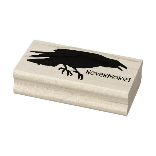 "Nevermore" Raven Rubberstempel (Stempel)