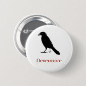 Nevermore Ronde Button 5,7 Cm (Voorkant /achterkant)