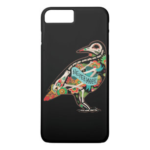 Nevermore Sugar Skull Raven iPhone 8 Plus / 7 Plus Hoesje
