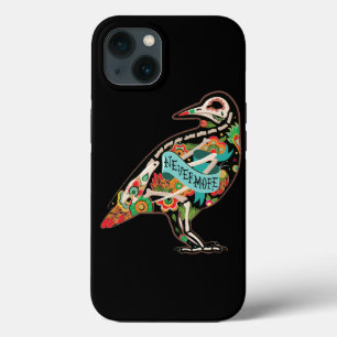 Nevermore Sugar Skull Raven iPhone 13 Hoesje