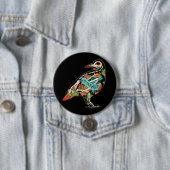 Nevermore Sugar Skull Raven Ronde Button 7,6 Cm (In situ)