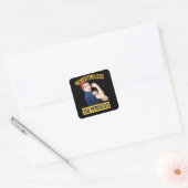 nevertheless she persisted vierkante sticker (Envelop)