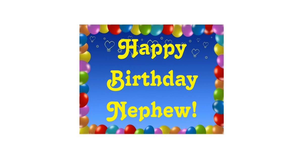 Neveu De Joyeux Anniversaire De Carte Postale Zazzle Be Neveu De Joyeux Anniversaire De Carte Postale Zazzle Be