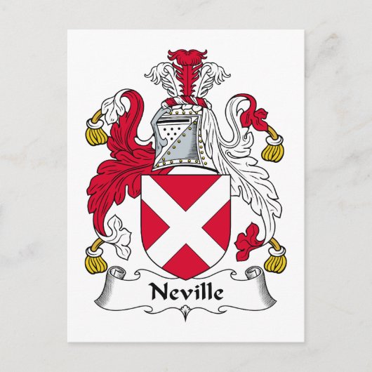 Neville Family Crest Briefkaart (Voorkant)