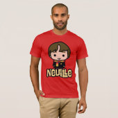 Neville Longbottom Cartoon Character Art T-shirt (Voorkant volledig)