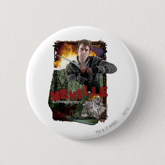 Neville Longbottom Collage 2 Ronde Button 5,7 Cm (Voorkant)