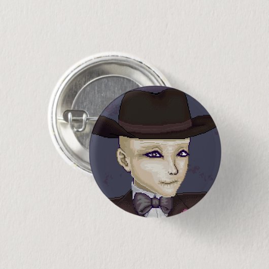 Nevire - kleine pin-back ronde button 3,2 cm (Voorkant /achterkant)