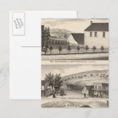 Nevis, groene woningen, boerderijen briefkaart (Voorkant / Achterkant)