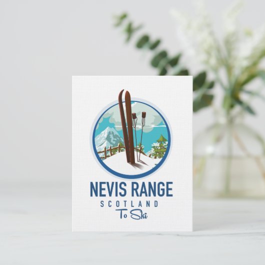 Nevis Range Schotland ski logo (Staand voorkant)