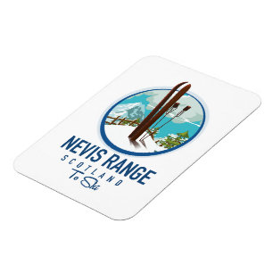 Nevis Range Schotland ski logo Magneet