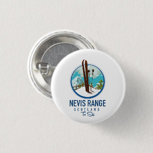 Nevis Range scotland Ski logo Ronde Button 3,2 Cm