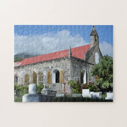 Nevis, West Indies Church Legpuzzel (Horizontaal)