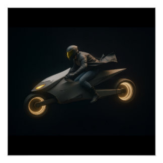 Nevoy Ryder Blaze Motorfiets Perfect Poster