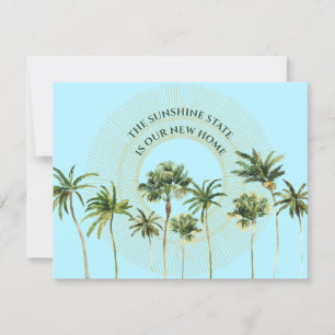 New Address Florida Palm Trees Moving Aankondiging
