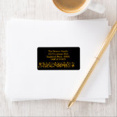 New Address Snowflake Christmas Etiket (Insitu)