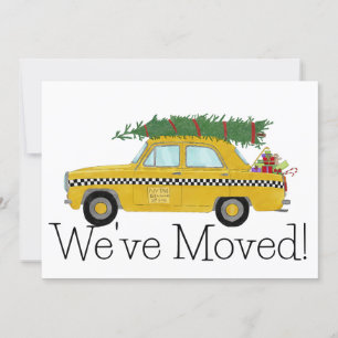 New Address Yellow Cab Taxi Christmas tree Kaart