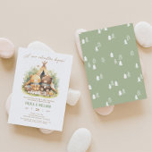 New Adventure Happy Campers Baby shower Invitation