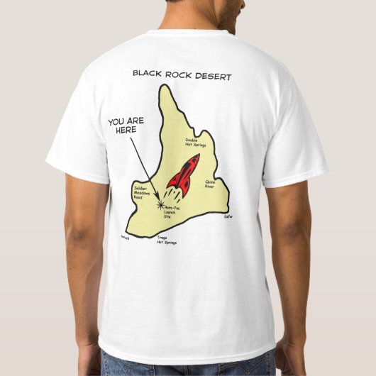 New AeroPAC Black Rock Map T-shirt (Achterkant)