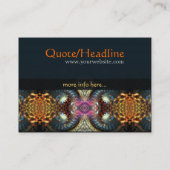 new age Fantasy Art Visitekaartje (Achterkant)