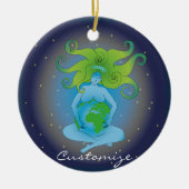 new age Gaia Goddess Thunder_Cove Keramisch Ornament (Voorkant)